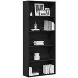  Ormar za knjige crni hrast 80x30x189 cm inženjerski drvo | Shoptok.si
