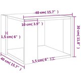  Klubska mizica sonoma hrast 40x40x30 cm konstruiran les, (20624899) | Shoptok.si