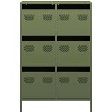 vidaXL Visoka komoda maslinastozeleni 68x39x101,5 cm od čelika | shoptok.hr