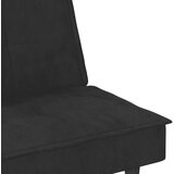  Raztegljiv kavč z držali za skodelice črn žamet, (20697742) | Shoptok.si