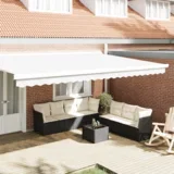 Zaslon tende Bela 480 x 20 cm Platno, (5000241358)