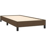  S oprugama i madracem tamnosmeđi 90 x 200 cm od tkanine | shoptok.hr