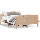  Okvir kreveta bez madraca 140 x 190 cm od masivne borovine | shoptok.hr