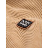 Ombre Men's cotton sweater with patch and raglan sleeves - brown | Eponuda.ba
