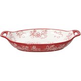 Tognana Činija Natalia Pyrex 30.5x19.5 cm, Crveno-bela | Eponuda.com