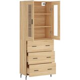  Visoka komoda hrasta sonome 69,5x34x180cm od konstruiranog drva | shoptok.hr