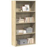 vidaXL Knjižna omara sonoma hrast 80x30x152 cm inženirski les | Shoptok.si