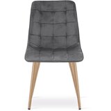  SPLIT stolica - tamnosivi baršun / noge od hrasta x 3 | shoptok.hr