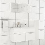 Furnova Komplet kopalniškega pohištva bele barve inženirski les, (21946195) | Shoptok.si