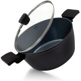  BE Living Posuda za kuhanje s poklopcem Delight Black 24 cm | shoptok.hr