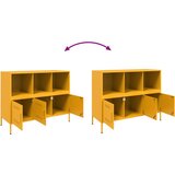  Komoda boja senfa 100,5 x 39 x 79 cm čelični | shoptok.hr
