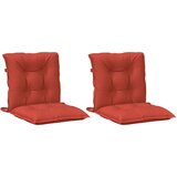  Jastuci za stolice 2 kom prošarano crvena 100x50x7 cm tkanina | shoptok.hr