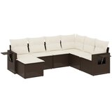  The Living Store Vrtna sedežna garnitura 7-delna z blazinami rjav poli ratan - Vrtna Sedežna Garniture, (21446826) | Shoptok.si