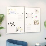  Magnetna bijela ploča sklopiva 120 x 100 x 1 7 cm aluminijska | shoptok.hr
