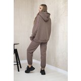 Kesi Cotton set with embroidered Paradise mocca inscription | shoptok.hr