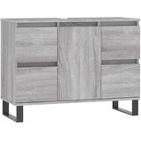  Kupaonski ormarić siva boja hrasta 80 x 33 x 60 cm drveni | Eponuda.com