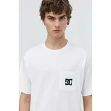 DC Bombažna kratka majica moška, bela barva, ADYZT05377