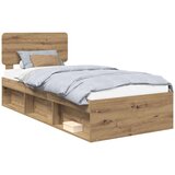  Konstrukcija postelje Oreh 100 x 200 cm Masivno borovo les, (5000103032) | Shoptok.si