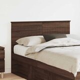 vidaXL Vzglavje z vzglavjem Rjav hrast 120 cm Konstruiran les | Shoptok.si