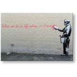 Slika na platnu 1-delna Street ART – Banksy (moderne stenske) Cene