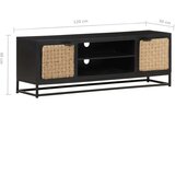 TV omarica 120x30x40 cm trden mangov les, (20732024) | Shoptok.si