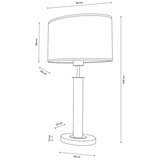  Spot-Light 7017400211535 - Stona lampa MERCEDES 1xE27/40W/230V hrast | Eponuda.com