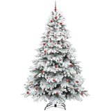  Umjetno božićno drvce s stalakom Bijelo 240 cm PE i PVC | shoptok.hr
