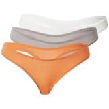 Calvin Klein Underwear Tanga gaćice siva / narančasta / bijela