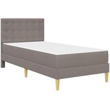 Okvir kreveta s madracem Sivo-smeđa 90 x 200 cm tkanina | shoptok.hr