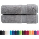 Premium ručnici za tuširanje SOLUND 2 kom. sive 70x140 cm 600 g/m² | shoptok.hr