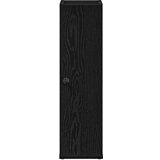 vidaXL Kopalniška omarica z držalom za zvitke črna 20,5x22x72 cm | Shoptok.si