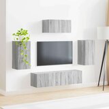  Set TV komoda Zidne 3 pcs Siva Sonoma Konstruirano drvo | shoptok.hr