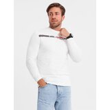 Ombre Longsleeve męski z nadrukiem - biały 2 OM-LSPT | Shoptok.si