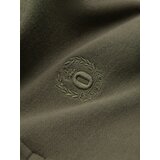 Ombre Men's BASIC single-color pique knit polo shirt - dark olive green | shoptok.hr