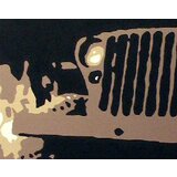  Ručno slikane slike na platnu na platnu POP Art JEEP 1-dijelna () | shoptok.hr