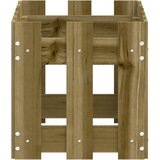  Vrtna sadilica s izgledom 60x30x30 cm impregnirana borovina | shoptok.hr