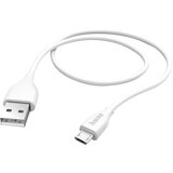 Hama USB polnilni kabel USB 2.0 USB-A vtič\, USB-mikro-B vtič 1.50 m bela 00201587, (20614452) | Shoptok.si