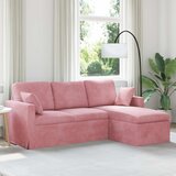 SOFA Ružičasta 198 x 134 x 80 cm Baršun Cijene