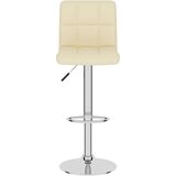vidaXL Barski stolček krem blago | Shoptok.si