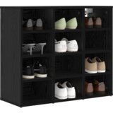VidaXL ormar za cipele crni hrast 52.5 x 30 x 50 cm konstruirano drvo VidaXL ormar za cipele crni hrast 52.5 x 30 x 50 cm konstruirano drvo Slike