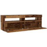 vidaXL TV omarica z LED starinski les 120x35x40 cm inženirski les | Shoptok.si