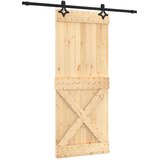  Klizna vrata 85 x 210 cm Čvrsta borovina (neobrađena) | shoptok.hr