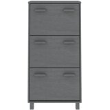 Ormarić za cipele HAMAR tamnosivi 59,5x35x117 cm od borovine | shoptok.hr