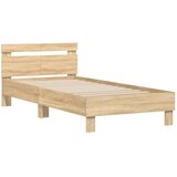  Okvir kreveta s uzglavljem LED boja hrasta sonome 100 x 200 cm | shoptok.hr