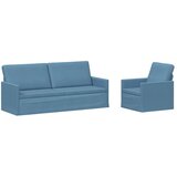  Set sofe 2 pcs Plava Kordura tekstil - Plava 1-sjedalni + 3-sjedalni (180 cm) | shoptok.hr