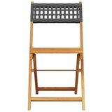 vidaXL 3-dijelni bistro set od poliratana i masivnog drva crni | shoptok.hr