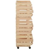 Kolica za povrće 57 x 30 x 80 cm od masivne borovine | Eponuda.com