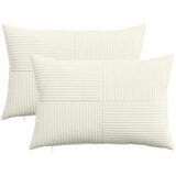  Presvlaka za jastuk 2 pcs ALMELO Krem 30 x 50 cm Kord | shoptok.hr