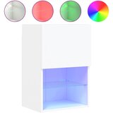 Maison Chic TV omarica - TV stojalo - Televizijska omarica z LED lučmi bela 40,5x30x60 cm, (21701090) Cene