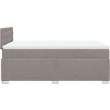 vidaXL Krevet s oprugama i madracem smeđesivi 120 x 200 cm od tkanine | shoptok.hr